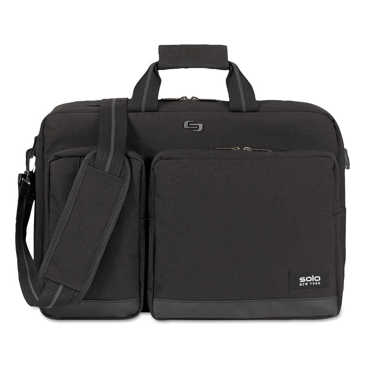 Solo Urban Hybrid Briefcase, Fits Devices Up to 15.6", Polyester, 5 x 17.25 x 17.24, Black (USLUBN3104) Each