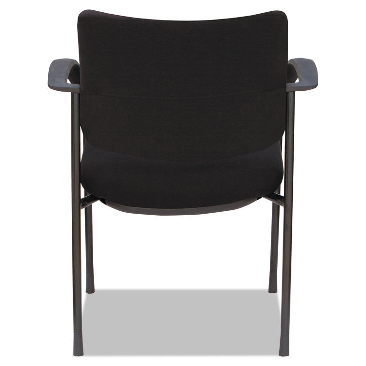 Alera® Alera IV Series Fabric Back/Seat Guest Chairs, 24.8" x 22.83" x 32.28", Black Seat, Black Back, Black Base, 2/Carton (ALEIV4317A)