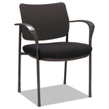 Alera® Alera IV Series Fabric Back/Seat Guest Chairs, 24.8" x 22.83" x 32.28", Black Seat, Black Back, Black Base, 2/Carton (ALEIV4317A)