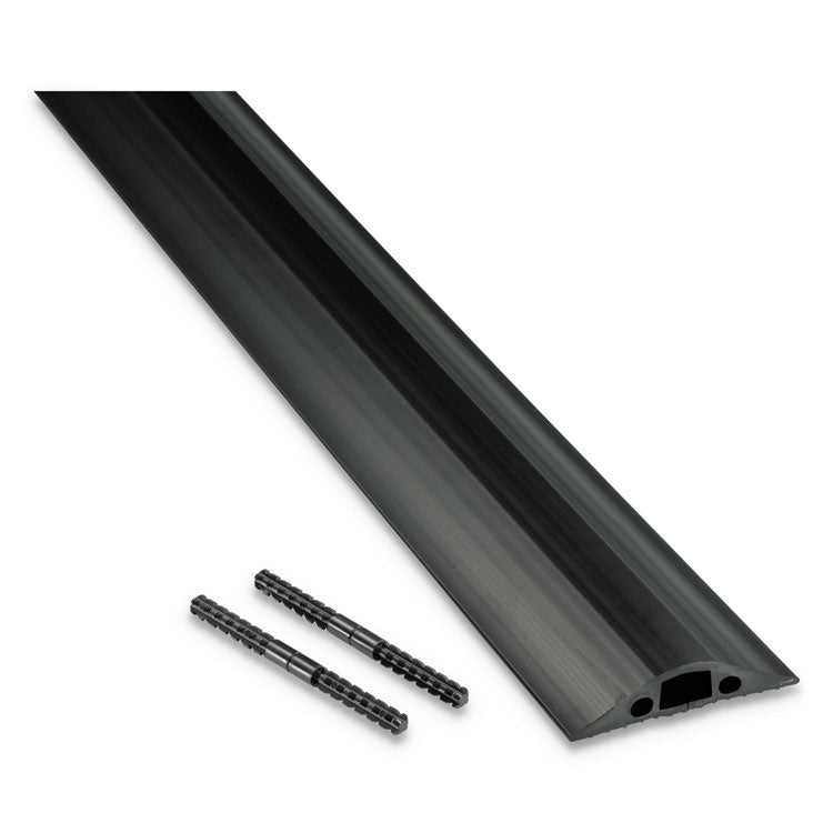 D-Line® Medium-Duty Floor Cable Cover, 2.63" Wide x 30 ft Long, Black (DLNFC68B9M) Each