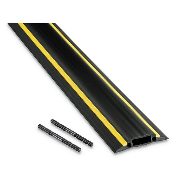D-Line® Medium-Duty Floor Cable Cover, 3.25" Wide x 30 ft Long, Black (DLNFC83H9M)