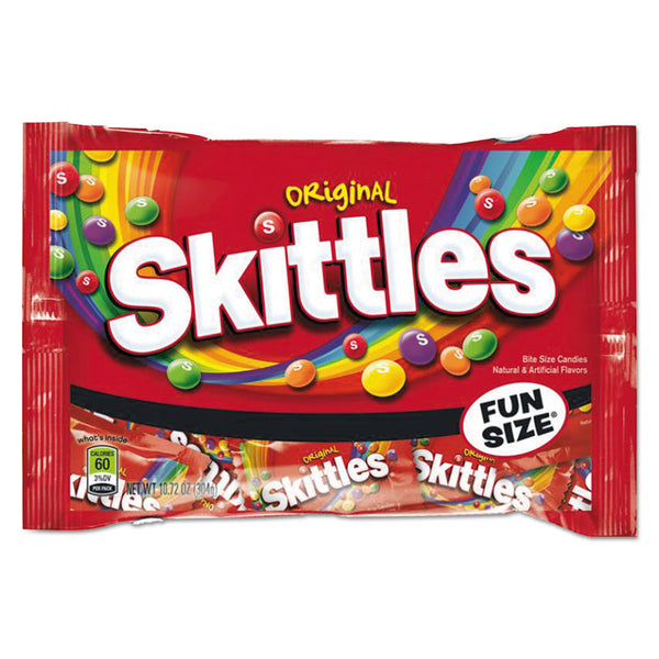 Skittles® Chewy Candy, Original, Fun Size, 10.72 oz Bag (SKT24581)