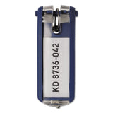 Durable® Tags for Locking Key Cabinets, Plastic, 1.13 x 2.75, Dark Blue, 6/Pack (DBL195707) Pack of 6