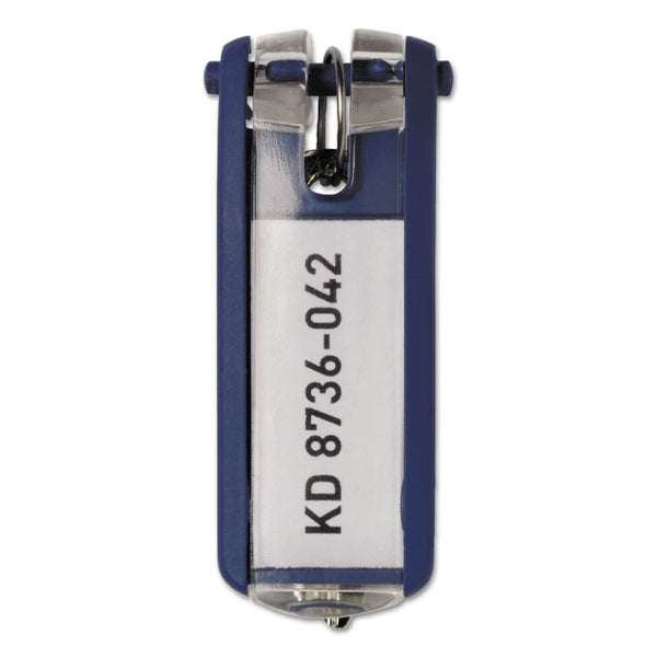 Durable® Tags for Locking Key Cabinets, Plastic, 1.13 x 2.75, Dark Blue, 6/Pack (DBL195707) Pack of 6