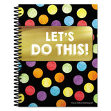 Carson-Dellosa Education Teacher Planner, Weekly/Monthly, Two-Page Spread (Seven Classes), 10.88 x 8.38, Balloon Theme, Black Cover (CDP105000) Each