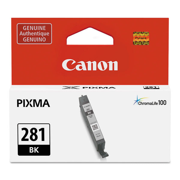 Canon® 2091C001 (CLI-281) ChromaLife100+ Ink, 750 Page-Yield, Black (CNM2091C001)