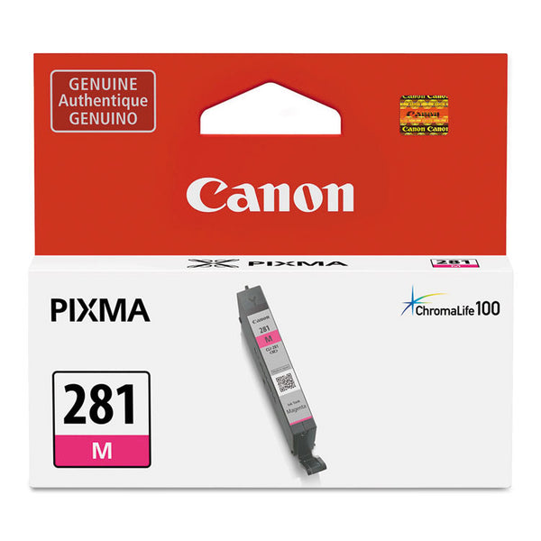 Canon® 2089C001 (CLI-281) ChromaLife100+ Ink, 233 Page-Yield, Magenta (CNM2089C001)