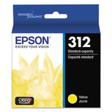 Epson® T312420-S (312) Claria Ink, 240 Page-Yield, Yellow (EPST312420S) Each