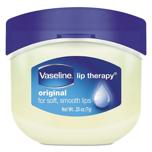 Vaseline® Lip Therapy, Original, 0.25 oz, Plastic Flip-Top Container, 32/Carton (UNI20677CT) Case of 32