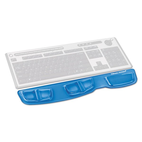 Fellowes® Gel Keyboard Palm Support, 18.25 x 3.37, Blue (FEL9183101)