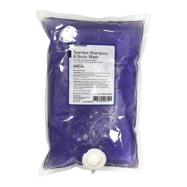 McKesson Tearless Shampoo and Body Wash 2,000 mL Dispenser Refill Bag Lavender Scent (482209_CS) 1/CS