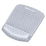 Fellowes® PlushTouch Mouse Pad with Wrist Rest, 7.25 x 9.37, Lattice Design (FEL9549701)