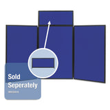 Quartet® Show-It! Display System, Three-Panel Display, 72 x 36, Blue/Gray Surface, Black PVC Frame (QRTSB93513Q)