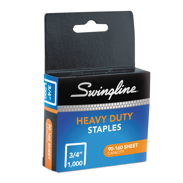 Swingline® S.F. 13 Heavy-Duty Staples, 0.75" Leg, 0.5" Crown, Steel, 1,000/Box (SWI35319)