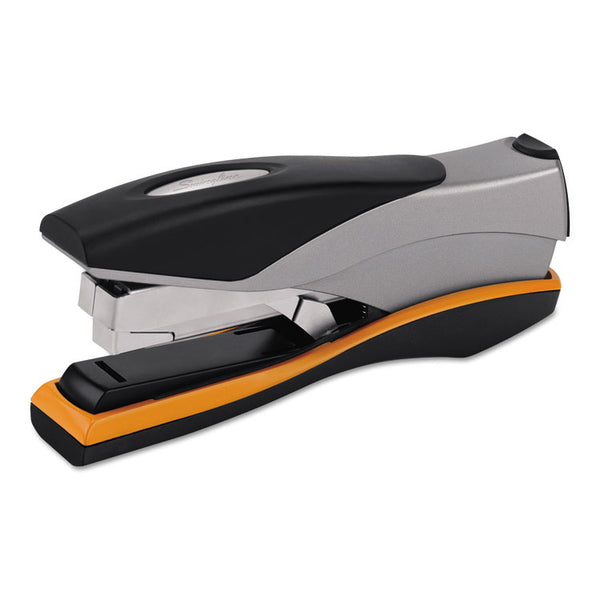 Swingline® Optima 40 Desktop Stapler, 40-Sheet Capacity, Silver/Black/Orange (SWI87845)