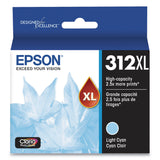 Epson® T312XL520-S (312XL) Claria High-Yield Ink, 830 Page-Yield, Light Cyan (EPST312XL520S) Each