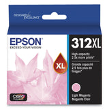 Epson® T312XL620-S (312XL) Claria High-Yield Ink, 830 Page-Yield, Light Magenta (EPST312XL620S) Each