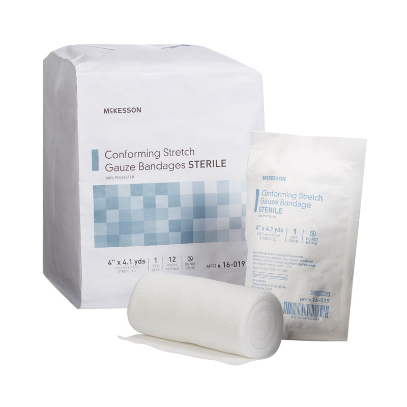 McKesson Conforming Bandage 4 Inch X 4-1/10 Yard Sterile 1 per Pack (999366_RL) 1/RL