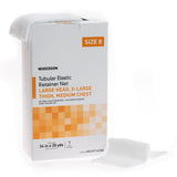 McKesson Elastic Net Retainer Dressing Tubular Elastic 34 Inch X 25 Yard (86.4 cm X 22.9 m) Size 8 White Large Head / X-Large Thigh / Medium Chest NonSterile (1113352_CS) 10/CS