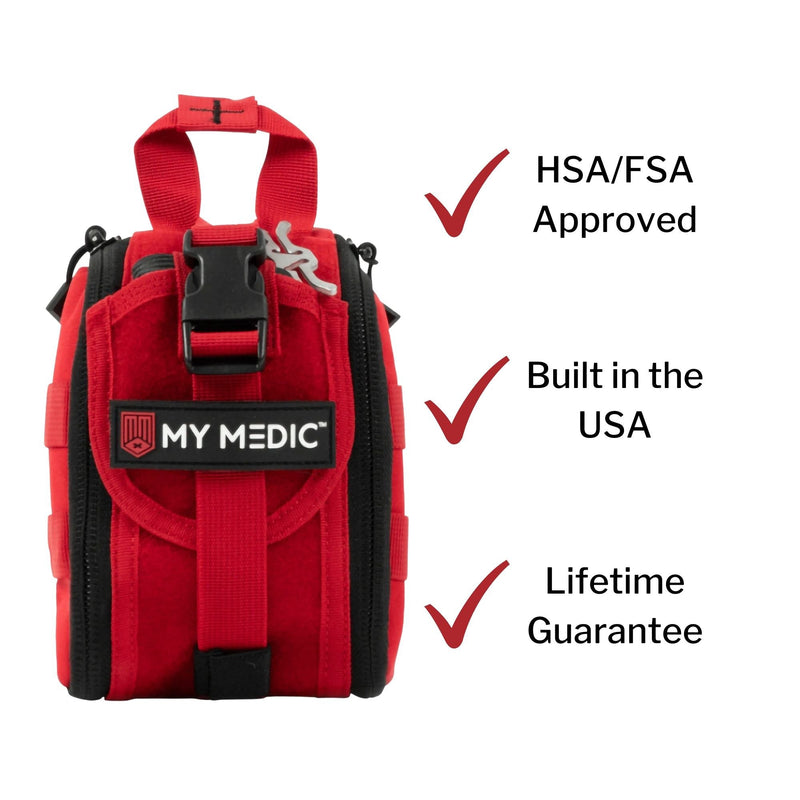 My Medic™ TFAK Trauma First Aid Kit Red Nylon Bag (1207732_EA) 1/EA