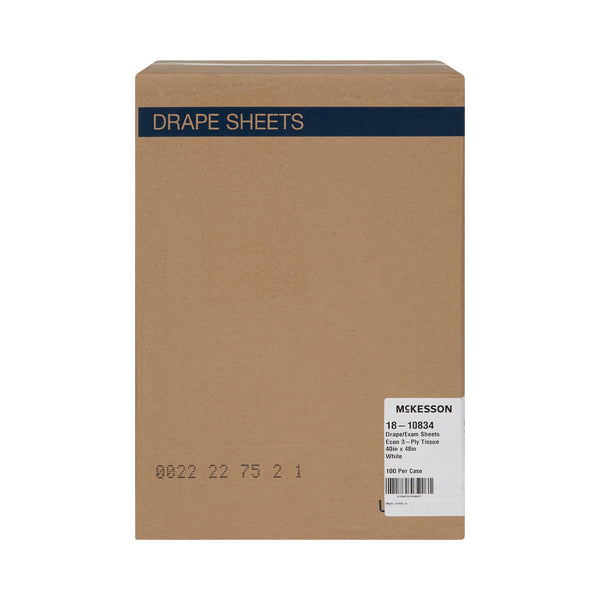 McKesson General Purpose Drape Physical Exam Drape 40 W X 48 L Inch NonSterile (216346_CS) 100/CS