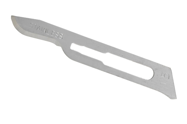 Glassvan® Surgical Blade Carbon Steel No. 15 Sterile (538008_BX) 100/BX
