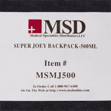 McKesson Feeding Pump Backpack Black, Pump Pocket, Outside View Window, Solution Wrap, Support Straps, 2 X 8 X 13 Inch (1138435_EA) 1/EA