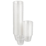 McKesson Medicine Cup 1 oz. Clear Plastic Disposable NonSterile (188670_SL) 100/SL