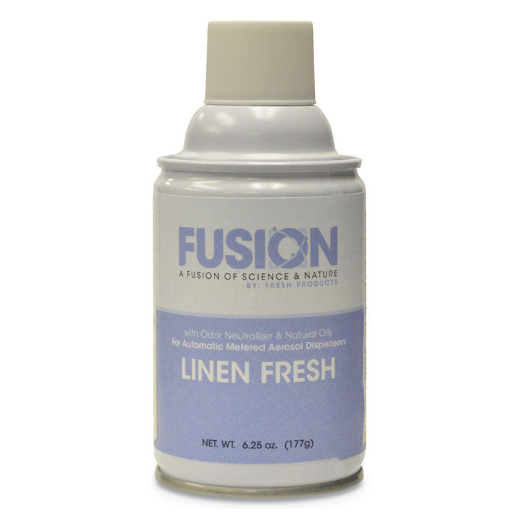 Fresh Products Fusion Metered Aerosols, Linen Fresh, 6.25 oz, 12/Carton (FRSMA12LF) Case of 12