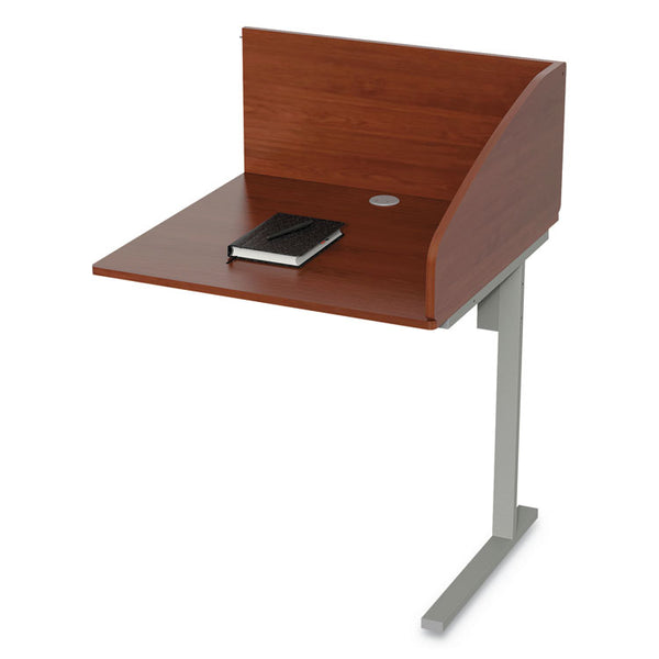 Linea Italia® Study Carrell Add On, 1-Leg, 31.25 x 23.25 x 45.25, Cherry (LITSC802CH)