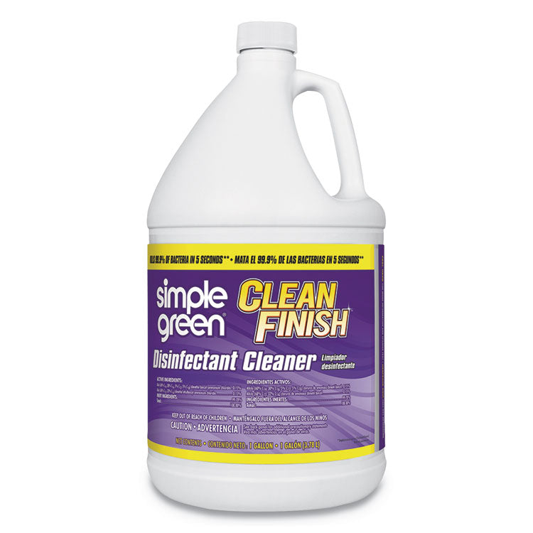 Simple Green® Clean Finish Disinfectant Cleaner, 1 gal Bottle, Herbal, 4/CT (SMP01128)