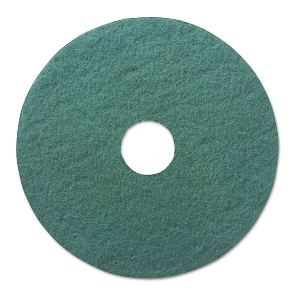 Boardwalk® Heavy-Duty Scrubbing Floor Pads, 13" Diameter, Green, 5/Carton (BWK4013GRE)