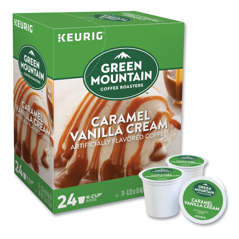 Green Mountain Coffee® Caramel Vanilla Cream Coffee K-Cups, 24/Box (GMT6700) Box of 24