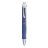 Zebra® GR8 Gel Pen, Retractable, Medium 0.7 mm, Blue Ink, Blue/Silver Barrel, 12/Pack (ZEB42620) 1 Dozen