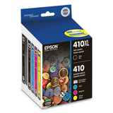 Epson® T410XL-BCS (410XL) Claria High-Yield Ink, 650 Page-Yield, Black/Cyan/Magenta/Yellow (EPST410XLBCS) Pack of 4