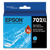 Epson® T702XL220-S (702XL) DURABrite Ultra High-Yield Ink, 950 Page-Yield, Cyan (EPST702XL220S) Each