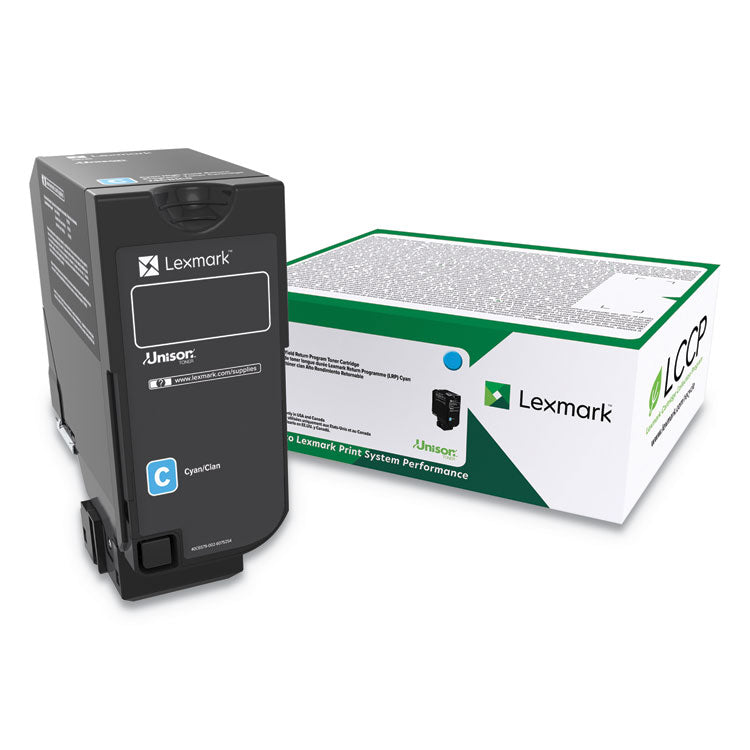Lexmark™ 84C0HCG Unison High-Yield Toner, 16,000 Page-Yield, Cyan (LEX84C0HCG) Each