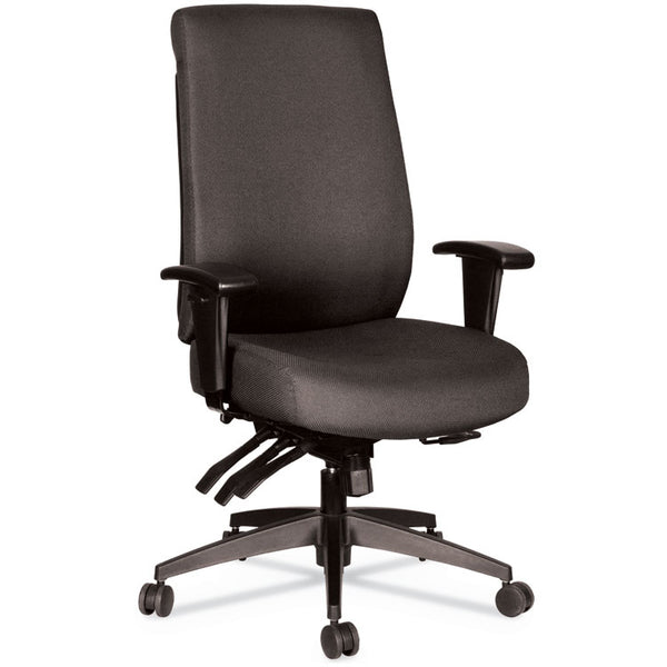 Alera® Alera Wrigley Series 24/7 High Performance High-Back Multifunction Task Chair, Supports 300 lb, 17.24" to 20.55" Seat, Black (ALEHPT4101)