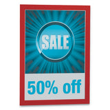 Durable® DURAFRAME Sign Holder, 8.5 x 11, Red Frame, 2/Pack (DBL476803) Pack of 2