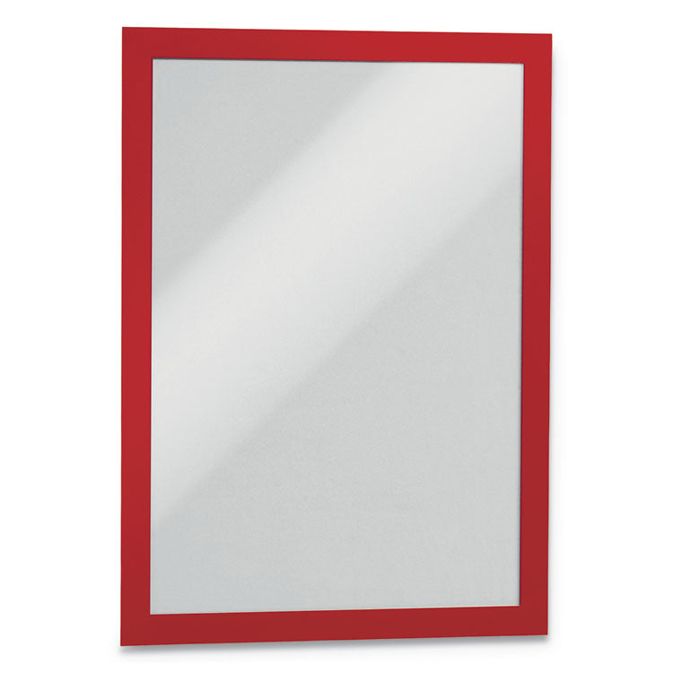 Durable® DURAFRAME Sign Holder, 8.5 x 11, Red Frame, 2/Pack (DBL476803) Pack of 2