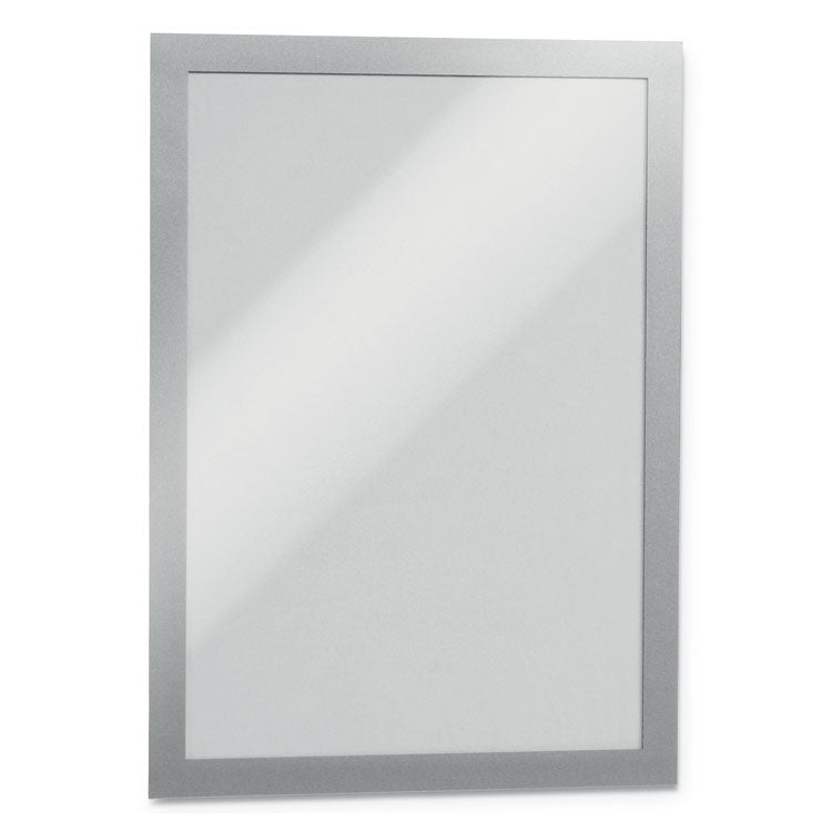 Durable® DURAFRAME Sign Holder, 8.5 x 11, Silver Frame, 2/Pack (DBL476823) Pack of 2