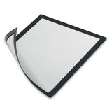 Durable® DURAFRAME Magnetic Sign Holder, 8.5 x 11, Black Frame, 2/Pack (DBL477101) Pack of 2