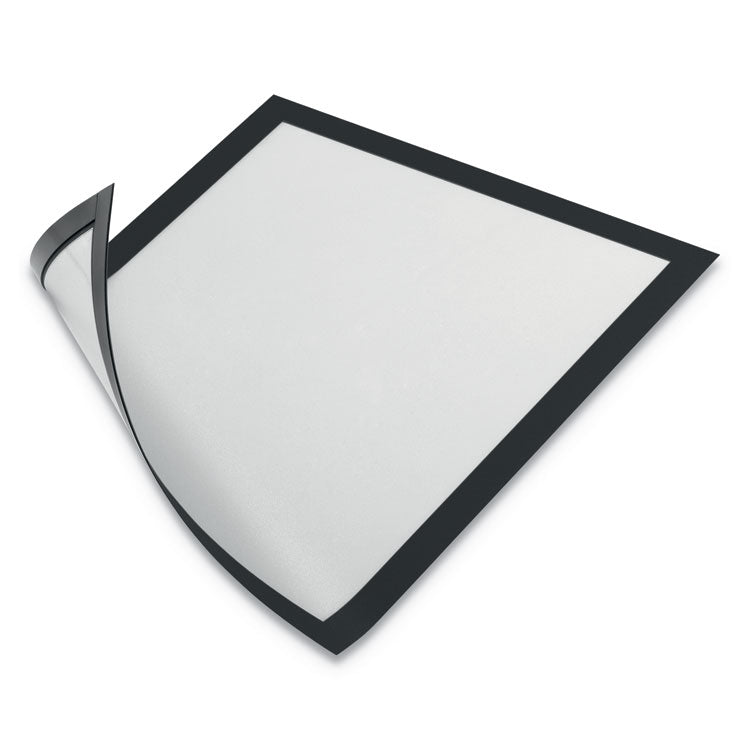 Durable® DURAFRAME Magnetic Sign Holder, 8.5 x 11, Black Frame, 2/Pack (DBL477101) Pack of 2
