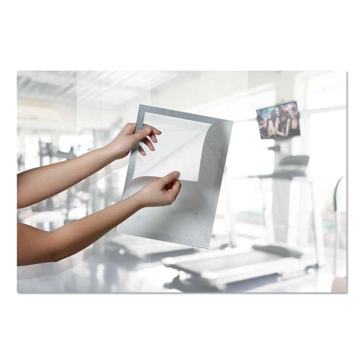 Durable® DURAFRAME Note Sign Holder, 8.5 x 11, Silver Frame (DBL477323) Each