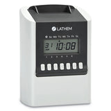 Lathem® Time 700E Calculating Time Clock, Digital Display, White (LTH700E) Each