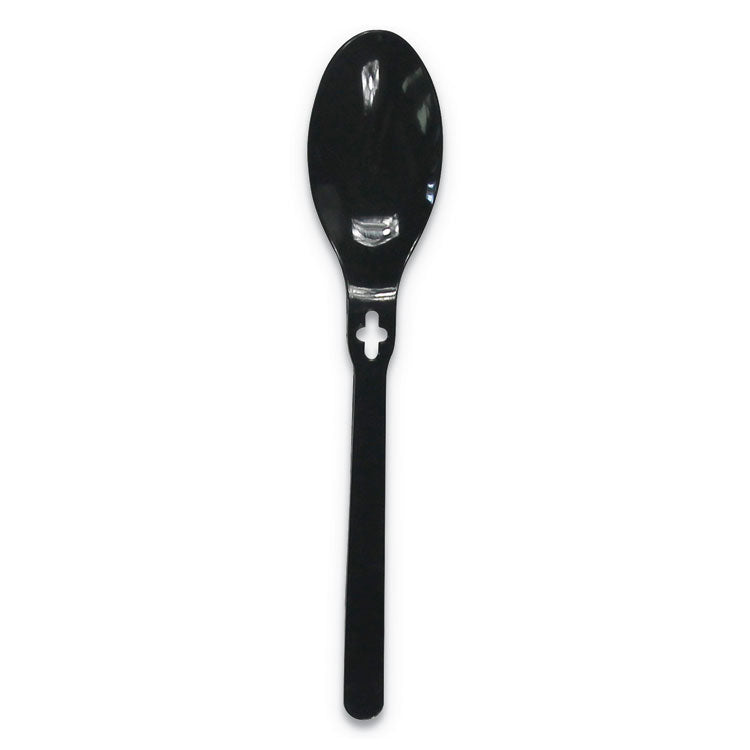 WeGo Spoon WeGo Polystyrene, Spoon, Black, 1000/Carton (WEG54101100)