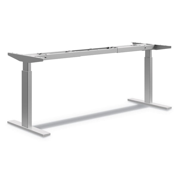 HON® Coordinate Height-Adjustable Base, 72w x 24d x 25.5 to 45.25h, Nickel (HONHAB2S2LP8L)