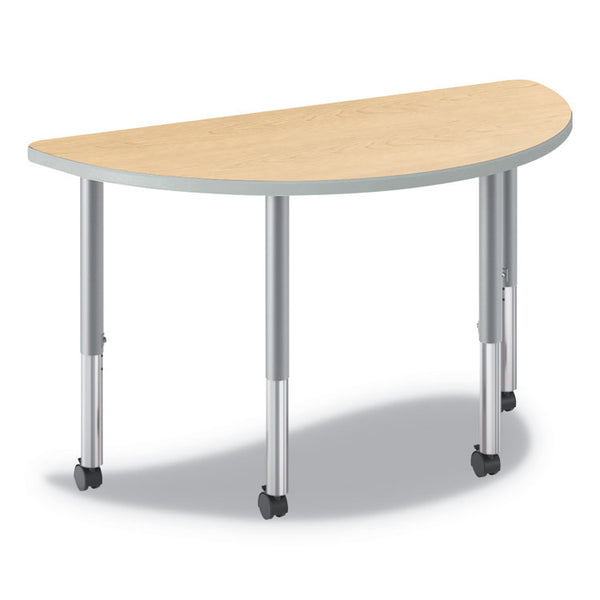 HON® Build Half Round Shape Table Top, 60w x 30d, Natural Maple (HONSH3060ENDK)
