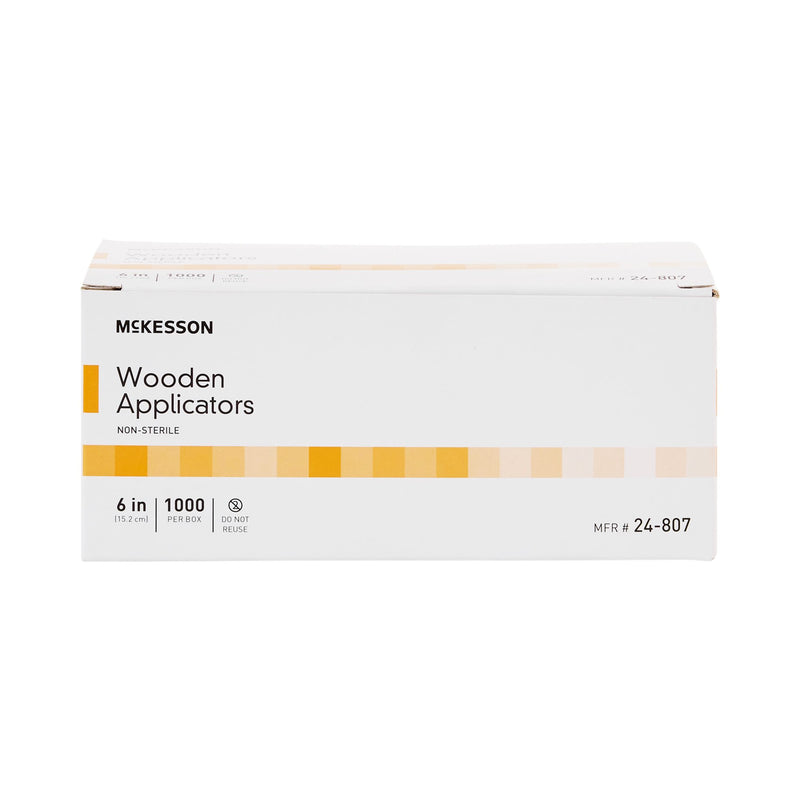 McKesson Applicator Stick Without Tip Wood Shaft 6 Inch NonSterile 1000 per Pack (40100_BX) 1000/BX