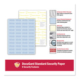 DocuGard™ Medical Security Papers, 24 lb Bond Weight, 8.5 x 11, Blue, 500/Ream (PRB04541) Each